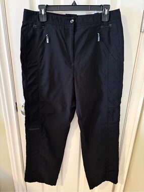 jamie sadock Black Women's Golf Cargo Pants with Zipper Pockets